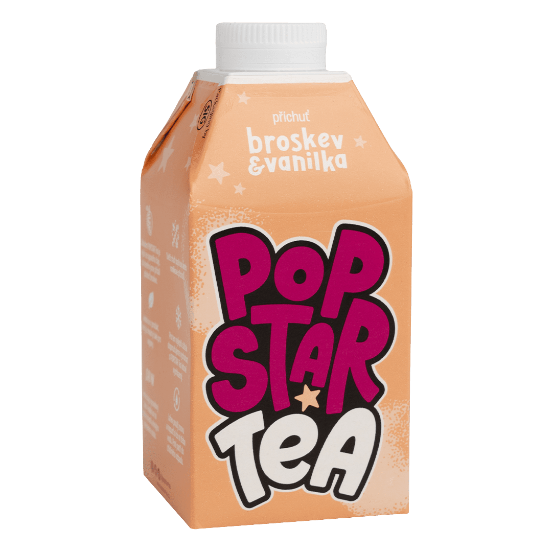 POPSTAR Tea Broskyňa & Vanilka 0.5 l