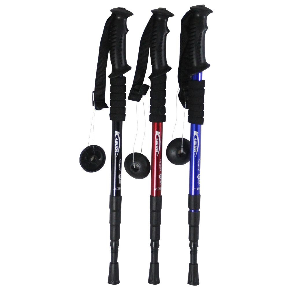 Teleskopické trekingové palice 2 ks - modré