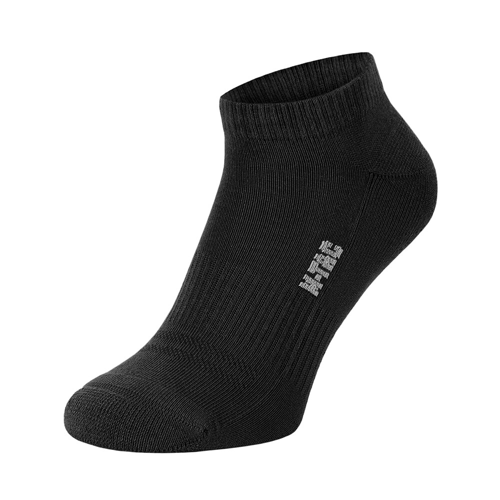Znížené taktické ponožky M-Tac Tactical Socks Cotton 68 % - čierne, 43-46
