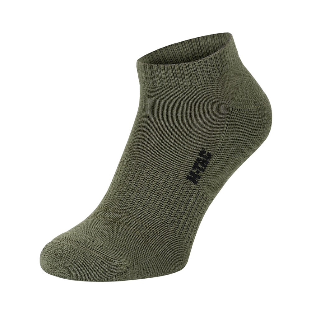 Znížené taktické ponožky M-Tac Tactical Socks Cotton 68 % - olivové, 43-46
