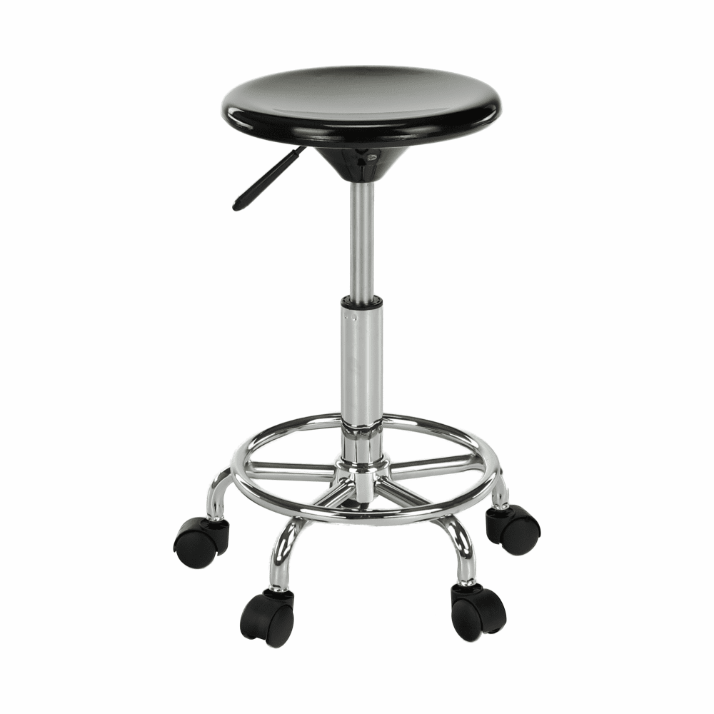 Stolička, čierna/chróm, MABEL 4 NEW