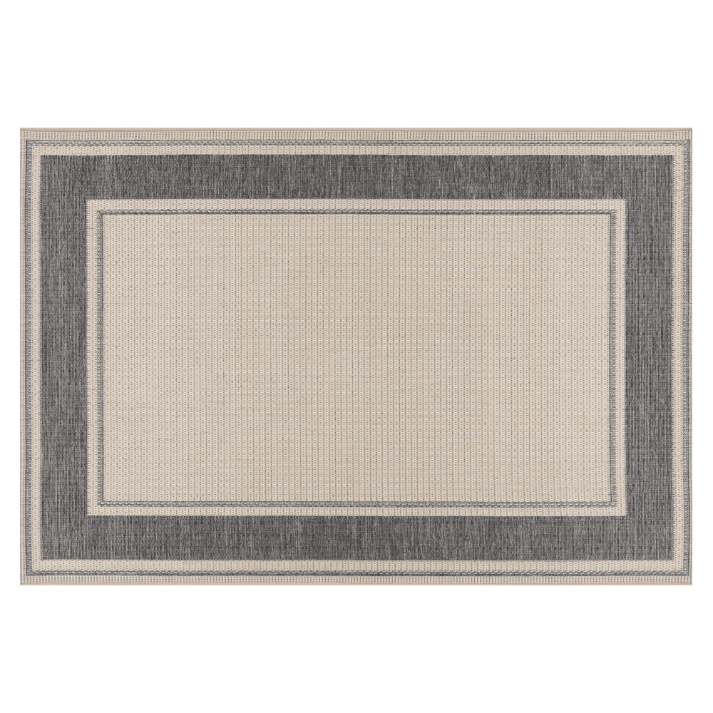 Terasový koberec, béžová/sivá, 57x90, KLYDE TYP 1