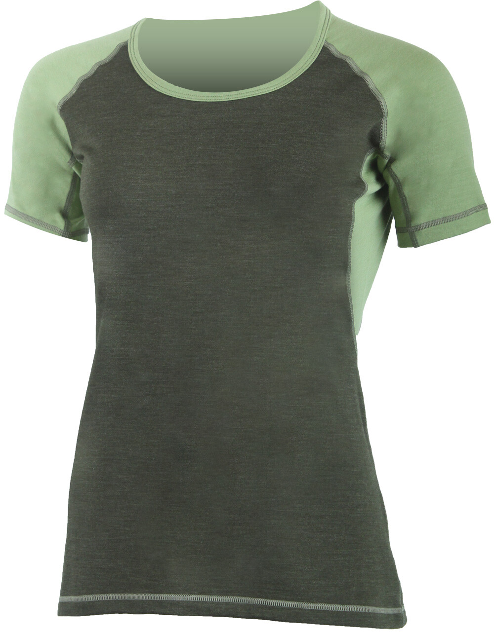 Lasting dámske merino tričko ZITA 6160 zelená Veľkosť: M 8596445234091