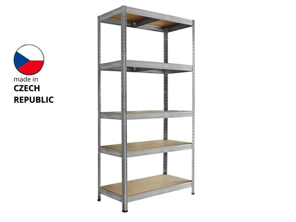 Kovový regál KOVONA 180x90x40 - pozinkovaný