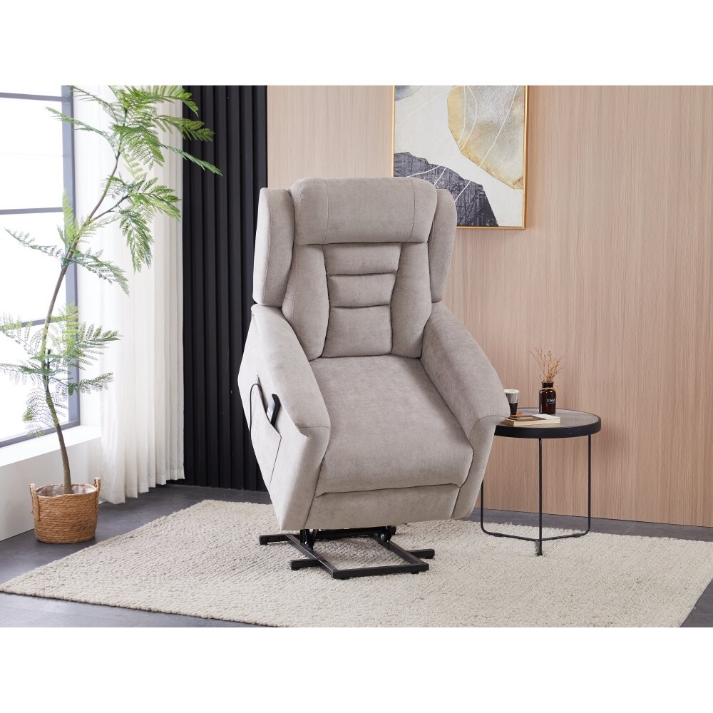 Relaxačné kreslo ELECTRO s lanýžovým čalúnením a 2 motory Autronic