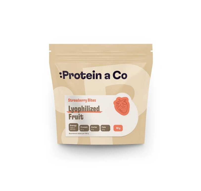 Protein a Co Lyofilizované jahody - 40 g