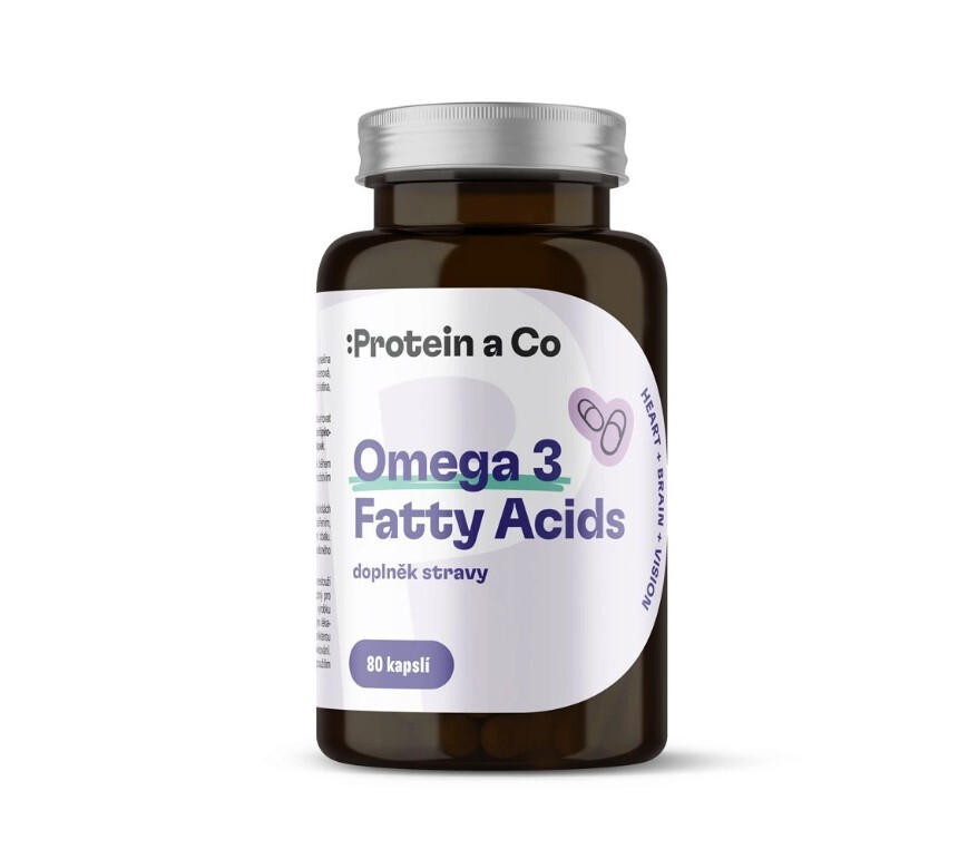 Protein a Co Omega-3 mastné kyseliny 80 kapsúl