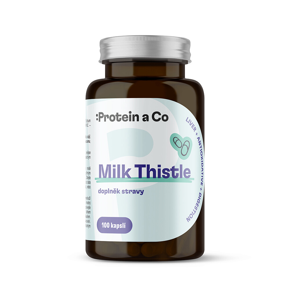 Protein a Co Milk Thistle - Pestrec mariánsky 100 kapsúl