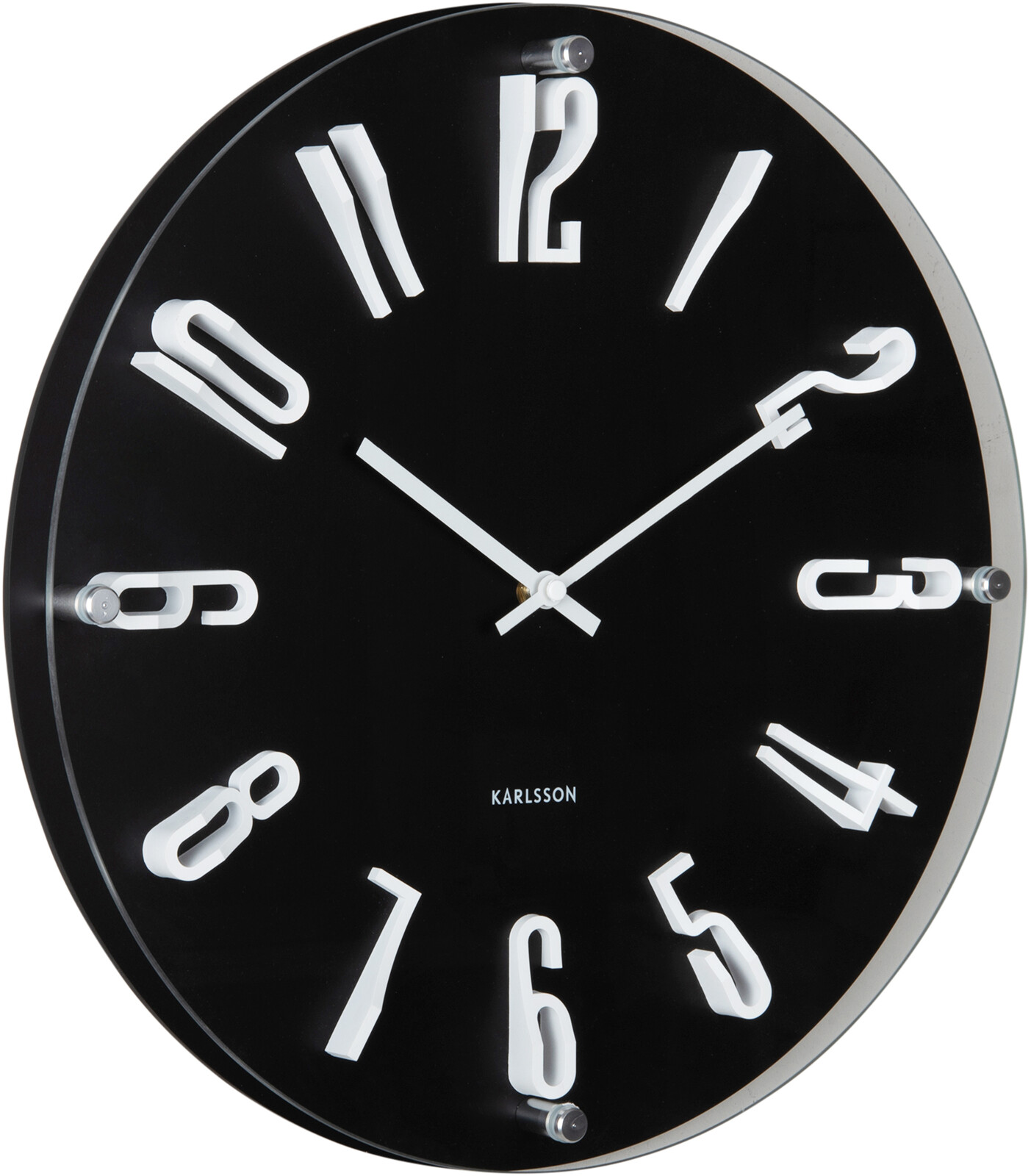 Karlsson Dizajnové nástenné hodiny 6090BK