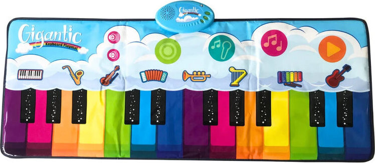 LEAN Toys 19884 Taneční podložka Duhové piano, 10 melodií