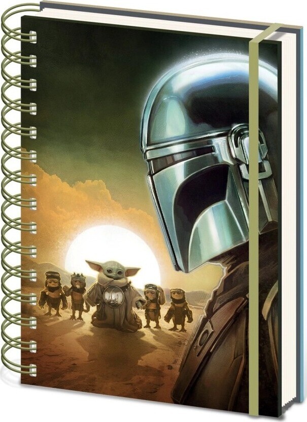 Mandalorian and Grogu – Sunset – zápisník v krúžkovej väzbe