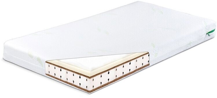 SENSILLO Luxusný matrac pre deti 120 × 60 cm, štyri vrstvy, pamäťová pena, kokos, Aloe Vera