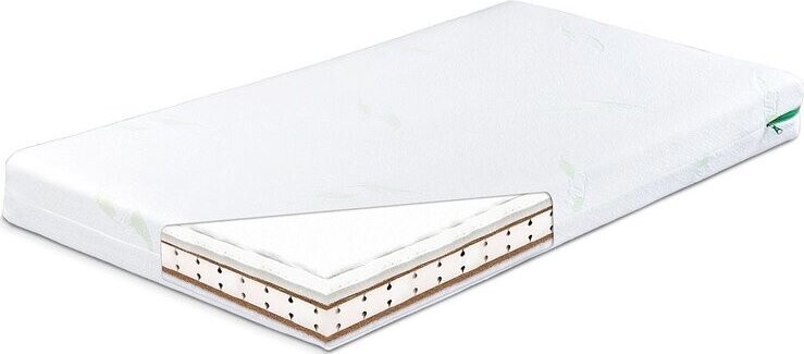 SENSILLO Kvalitný latexový detský matrac 120 × 60 cm, štyri vrstvy, antialergický, Aloe Vera