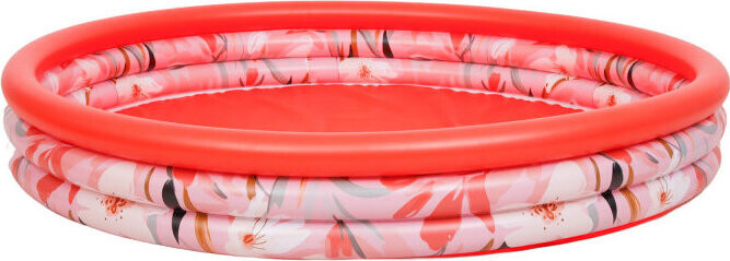 SunClub 51465 Nafukovací bazén 280 l, tropický vzor, červený