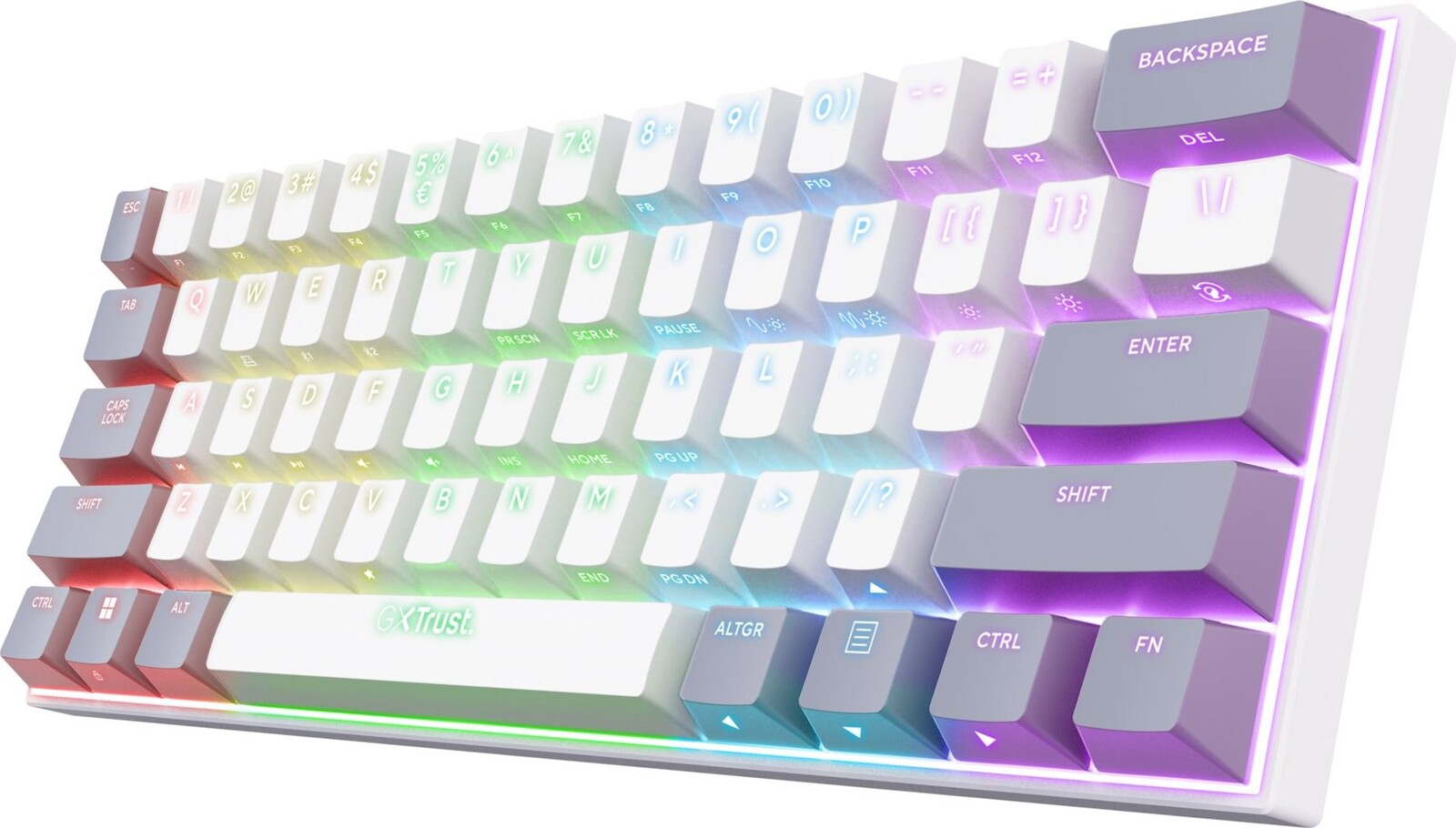 Trust GXT873 ACIRA 60% Mini Tri-mode Wireless Mechanical Gaming Keyboard - US