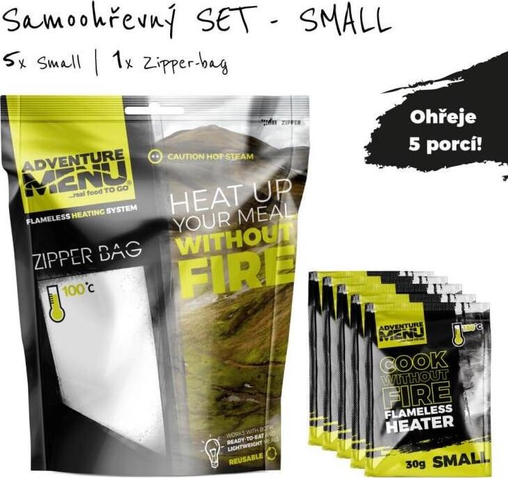 Adventure Menu - Samoohřev Set 5 × 30 g + Zipper-bag