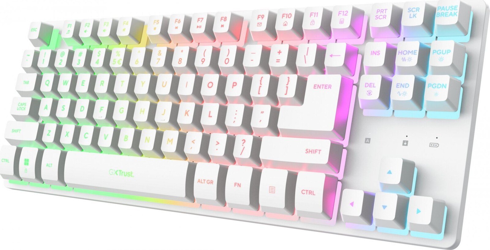 Trust GXT831W THADO TKL Wireless Gaming Keyboard White - US