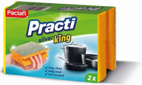 Paclan Silver King kuchynská špongia bez škrabancov 2ks