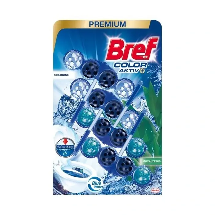 Bref  Aktiv color chlorine 2x50g chlorine 2x eucalyptus  WC Blok