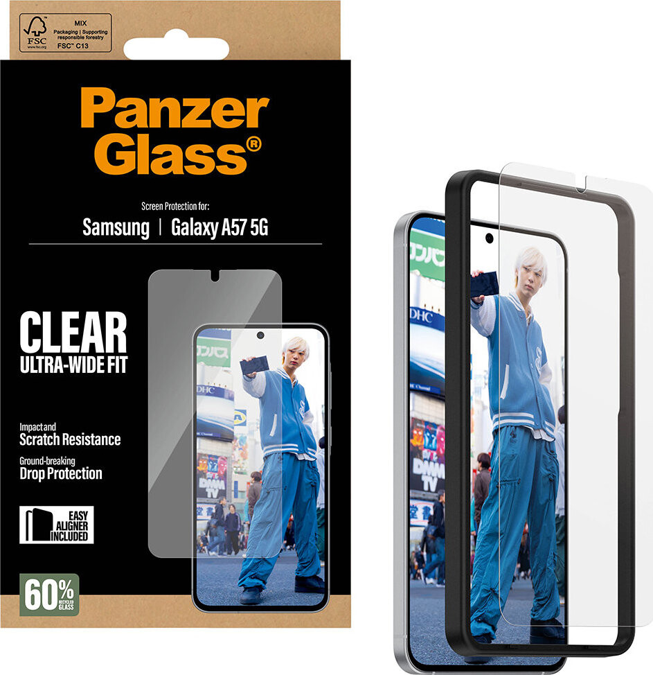PanzerGlass Samsung Galaxy A57 s inštalačným rámčekom