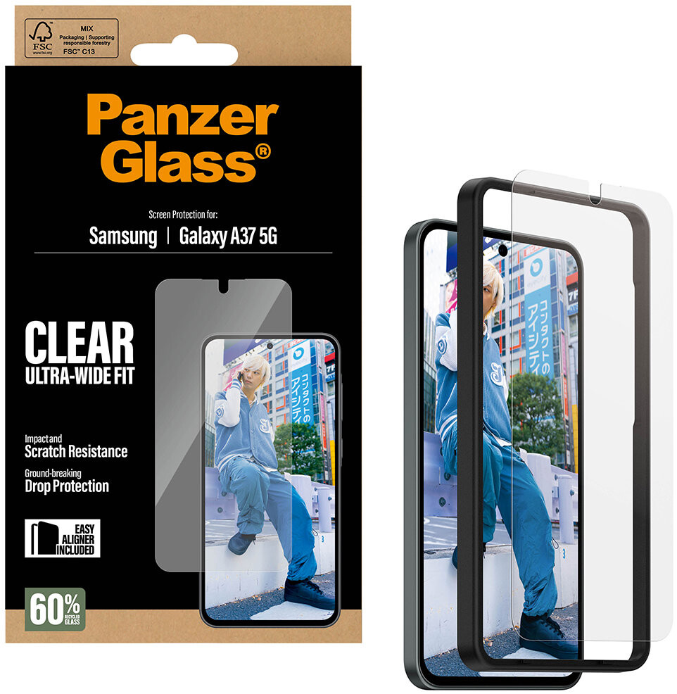 PanzerGlass Samsung Galaxy A37 s inštalačným rámčekom