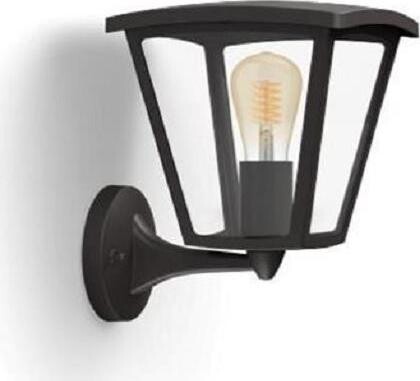 Philips Hue Inara White E27 vonkajší nástenný lampáš, čierny