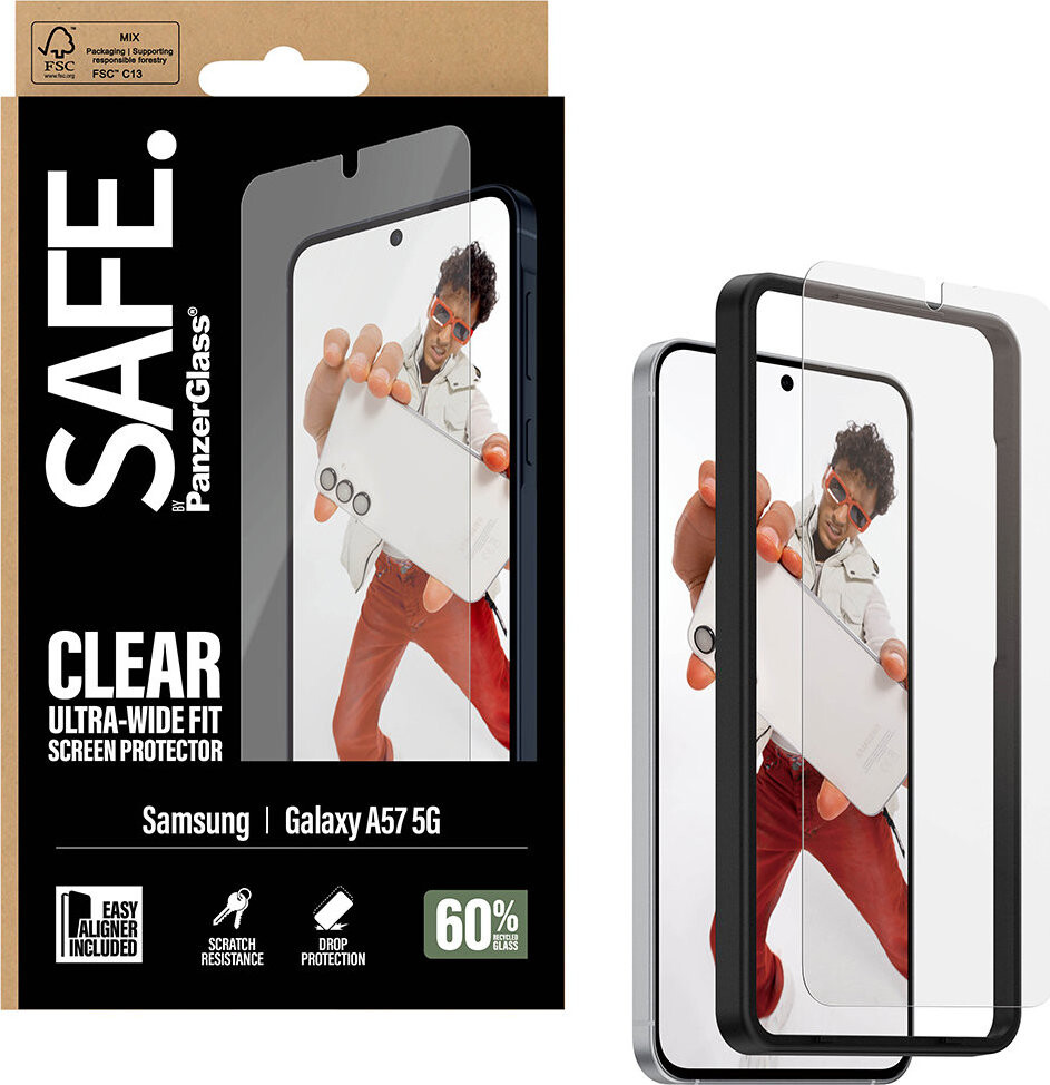 PanzerGlass SAFE Samsung Galaxy A57 s inštalačným rámčekom