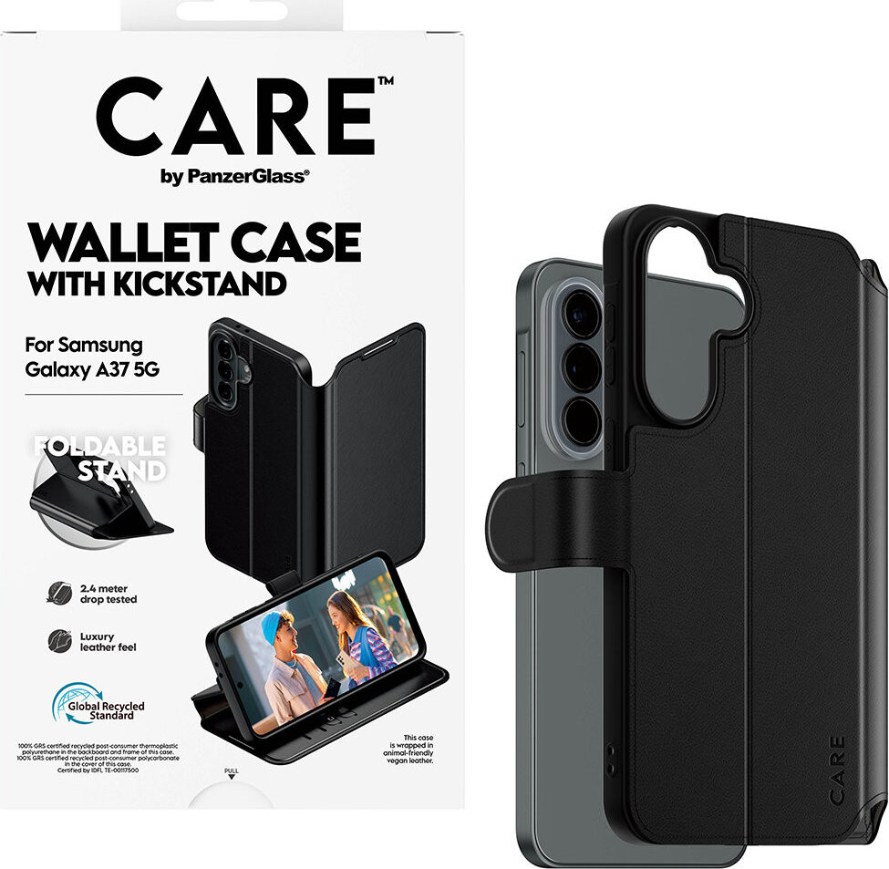 PanzerGlass CARE puzdro Samsung Galaxy A37 Wallet Kickstand