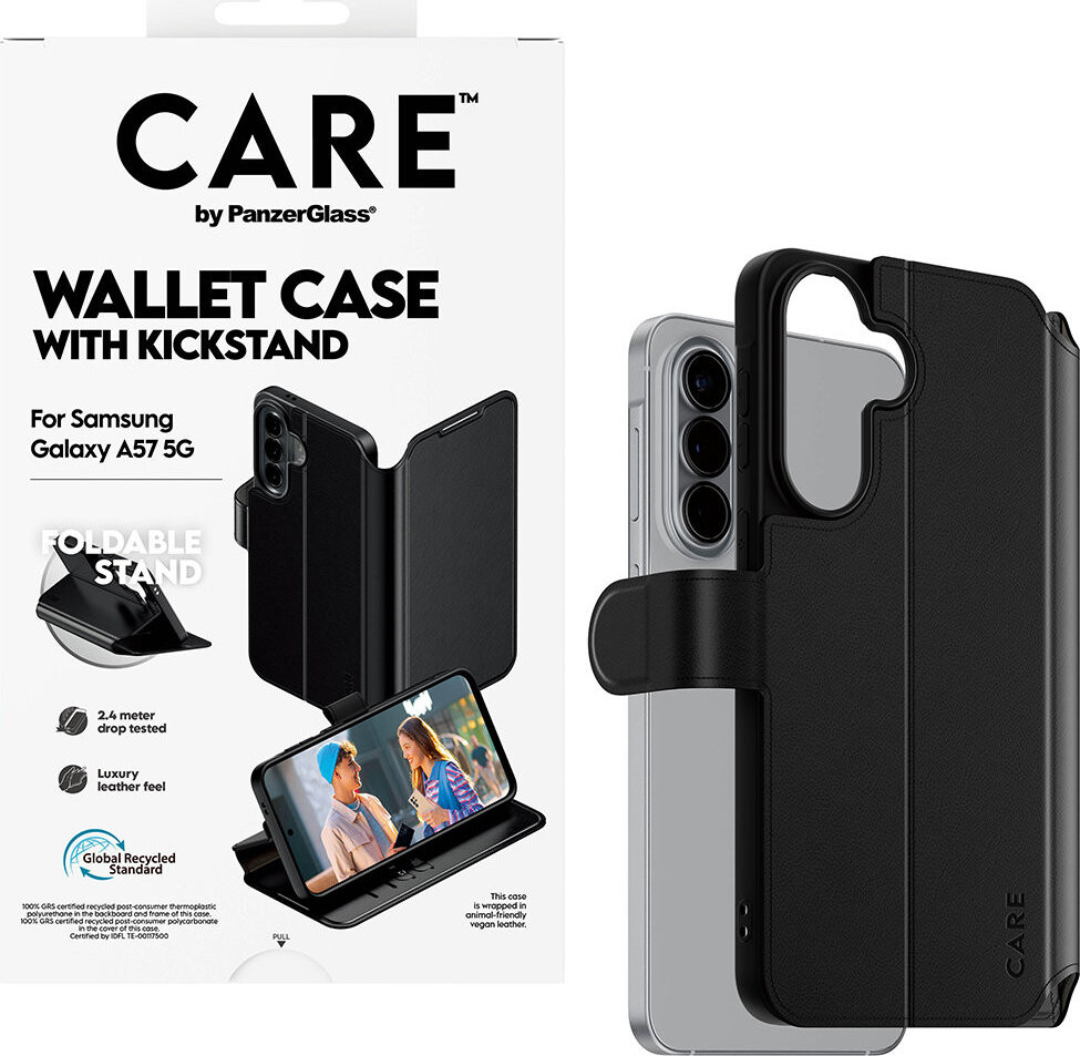 PanzerGlass CARE puzdro Samsung Galaxy A57 Wallet Kickstand
