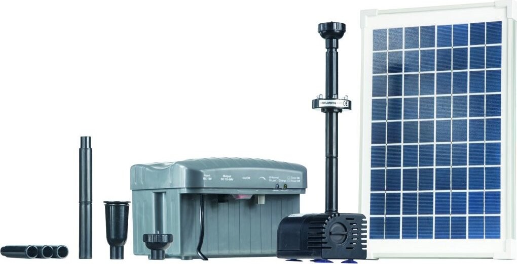 HEISSNER SP760-L Solárne efektové čerpadlo 750 l/h s LED osvetlením