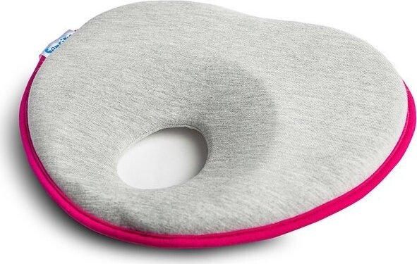 Sensillo Ergonomický, tvarující polštářek pro miminko šedý, růžový