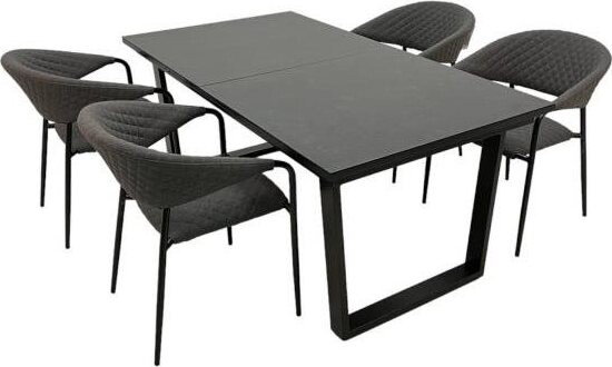 DOPPLER Súprava záhradného nábytku LIVORNO MELIA LIKATEX 4 + 1