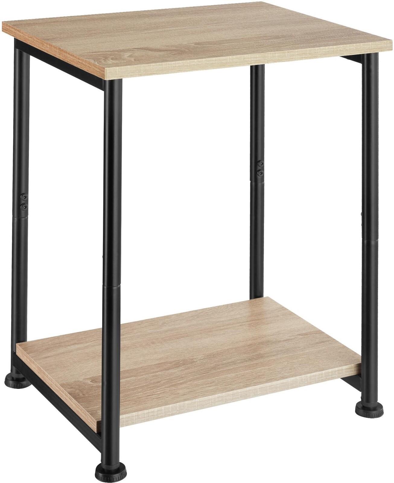 Tectake Odkladací stolík Yonkers 38,5 × 30 × 51,5 cm, Industrial svetlé drevo, dub Sonoma