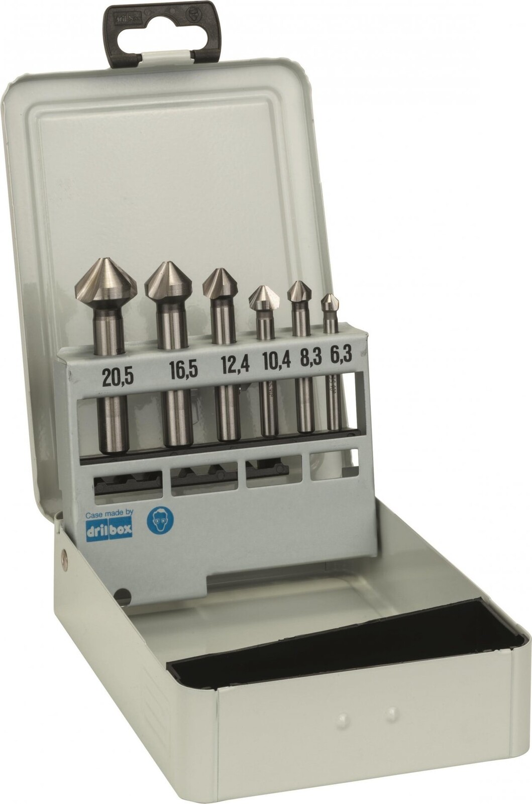 BOSCH 6 ks kužeľ. záhlbníkov, 45; 63 mm/5 – 10 mm/6,3; 8,3; 10,4; 12,4; 16,5; 20,5 mm 2.608.597.527