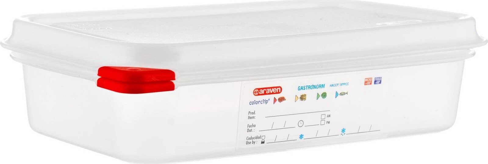 ARAVEN PP GN 1/4 65 mm, 1,8 l, transparent, vzduchotesná