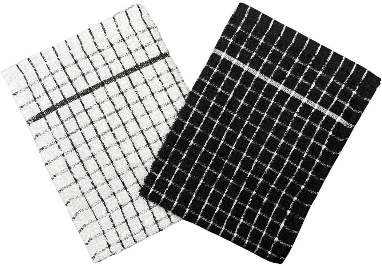 Jerry Fabrics Utěrky froté Olga černobílé, 2 ks