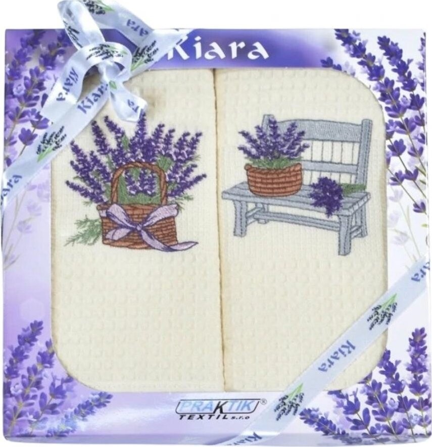 Praktik Dárková sada utěrek KIARA Lavička a košík, 2 ks