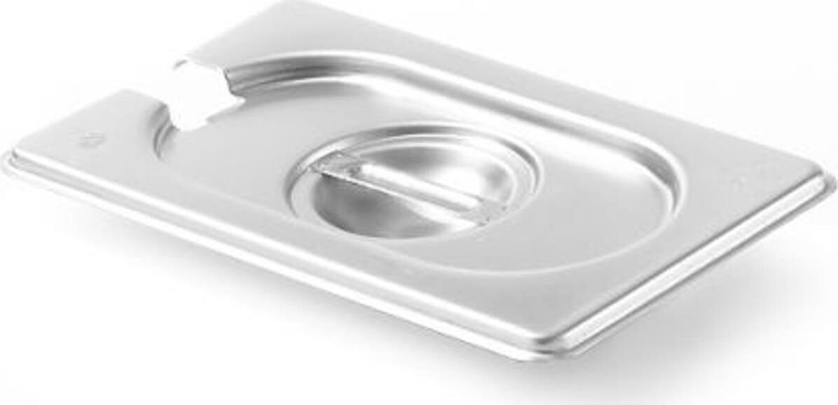 Hendi GN Kitchen Line oceľové veko s výrezom na naberačku GN 1/9 – 806975