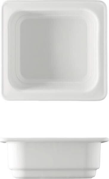 G. Benedikt Porcelánová gastronádoba GN 1/6 17,3 × 16,2 cm, biela