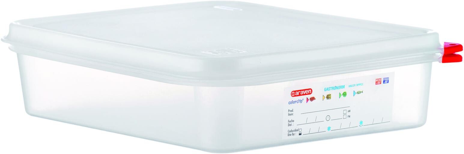 ARAVEN PP GN 1/2 65 mm, 4 l, transparent, vzduchotesná