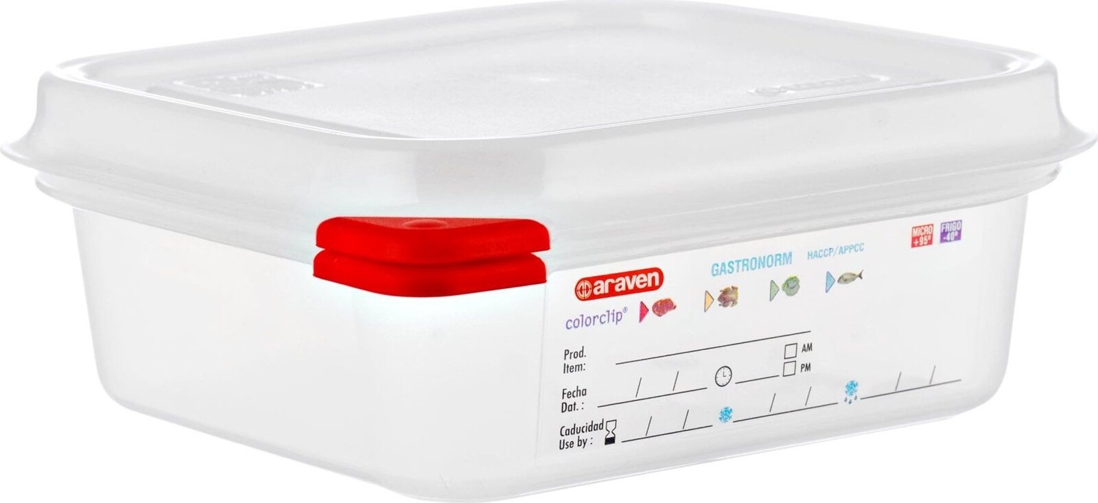 ARAVEN PP GN 1/6 65 mm, 1,1 l, transparent, vzduchotesná