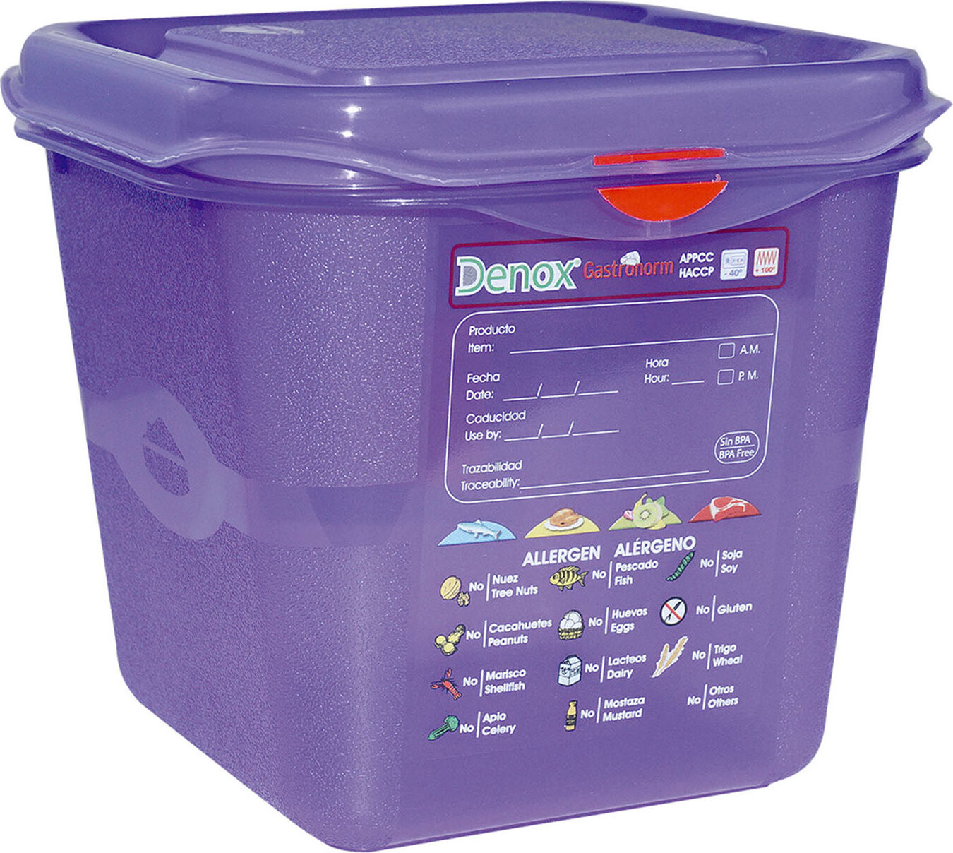 Denox GN1/6 s vekom GASTRONOX ALLERGEN, 2,6 l, vzduchotesná