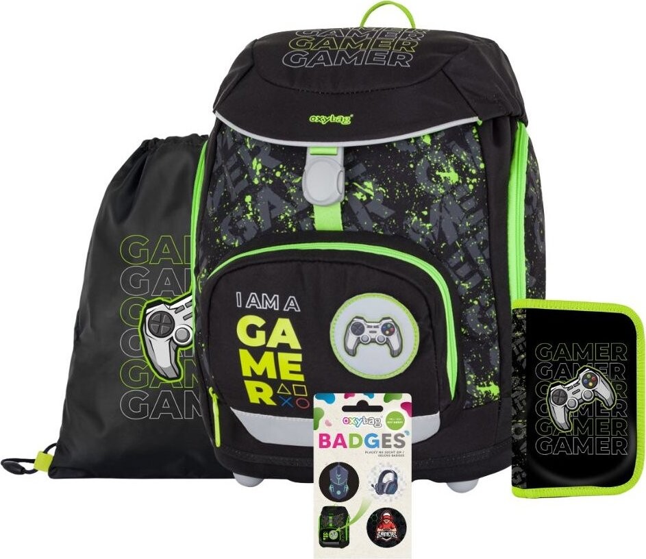 OXYBAG Školská sada 4 ks OXY Sherpy Gamer