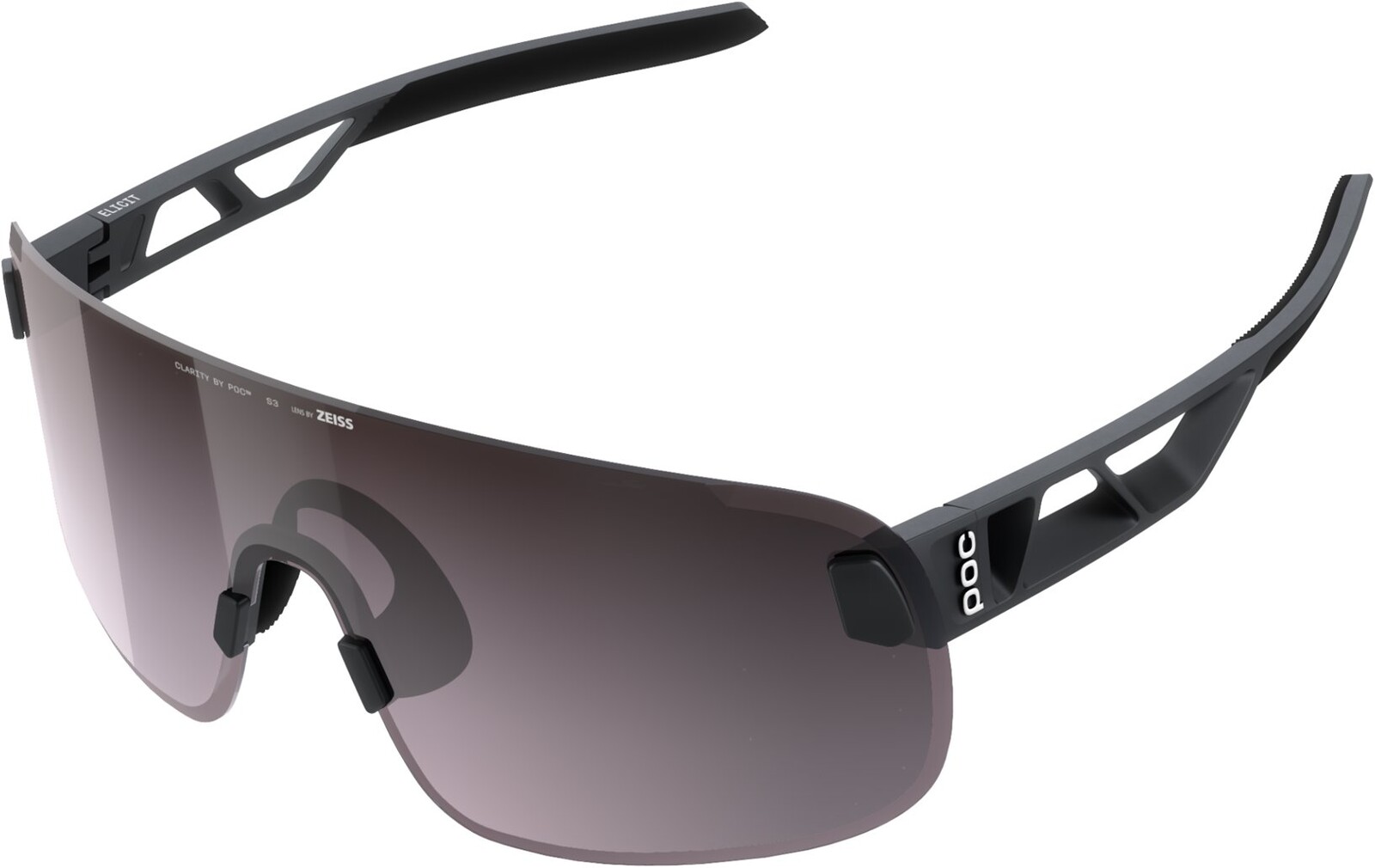 POC Elicit Uranium Black/Clarity Road/Sunny Silver One