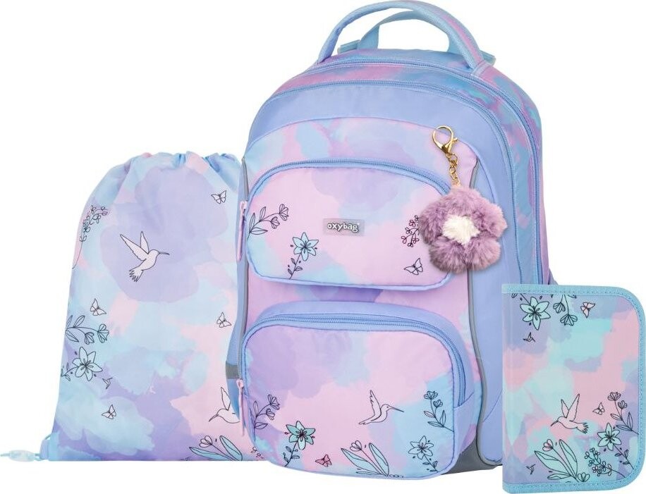 OXYBAG Školská sada 3 ks OXY JUMPER Kolibrík