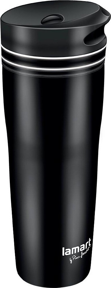Lamart termohrnček 360 ml čierno/biely MANQ LT4049