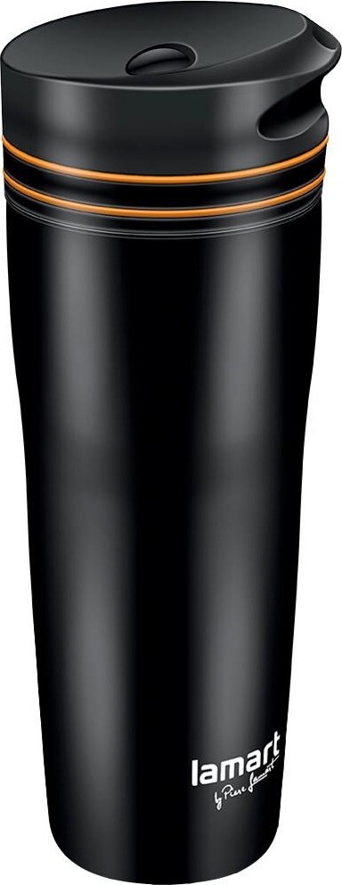 Lamart termohrnček 360 ml čierno/oranžový MANQ LT4051