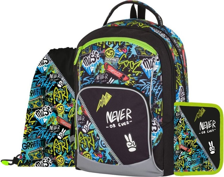 OXYBAG Školská sada 3 ks OXY GO Funny Boy