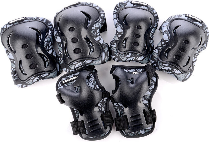 Tempish FID II 3 black sada chráničů kolen, loktů a zápěstí, vel. S