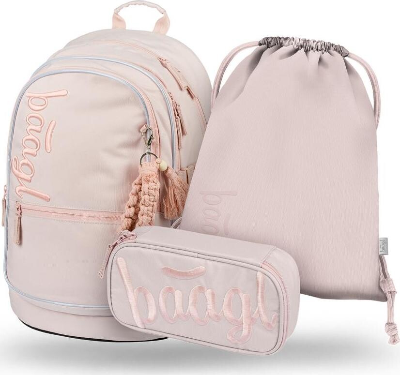 BAAGL 3 SADA Core Creamy: batoh, peračník, vrecko